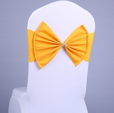 Lazo para silla de banquete de Hotel, Decoración de cumpleaños para niños, boda, , 10 colores, Spandex, rojo/azul/morado, barato, 20 unids/lote