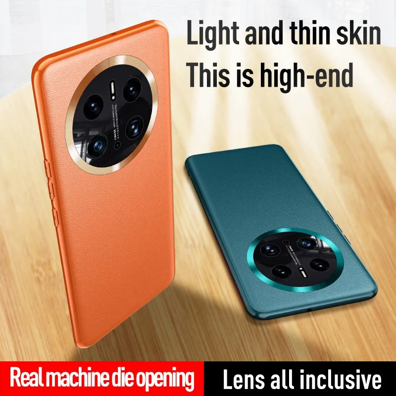Luksusowe etui ze skóry pu do huawei mate 50 pro, matowa silikonowa obudowa ochronna na telefon huawei mate 50 pro mate 50