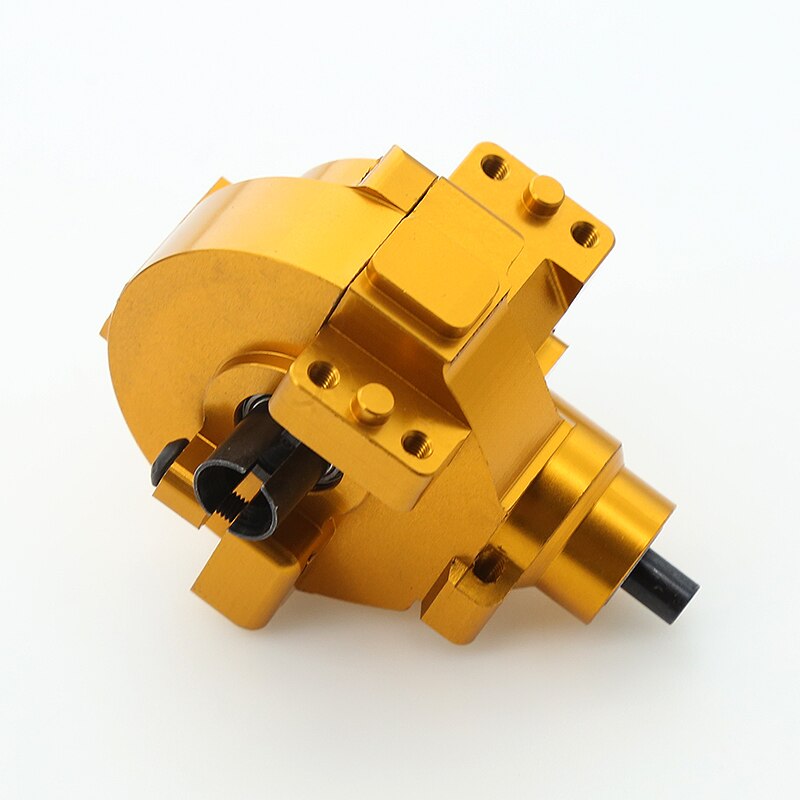 HSP Electric Car Gearbox Differential Gear Box Set 02024 02051 02030 03015 for 1/10 HSP 94111 94123 94106 94107 94108 94170: metal golden front