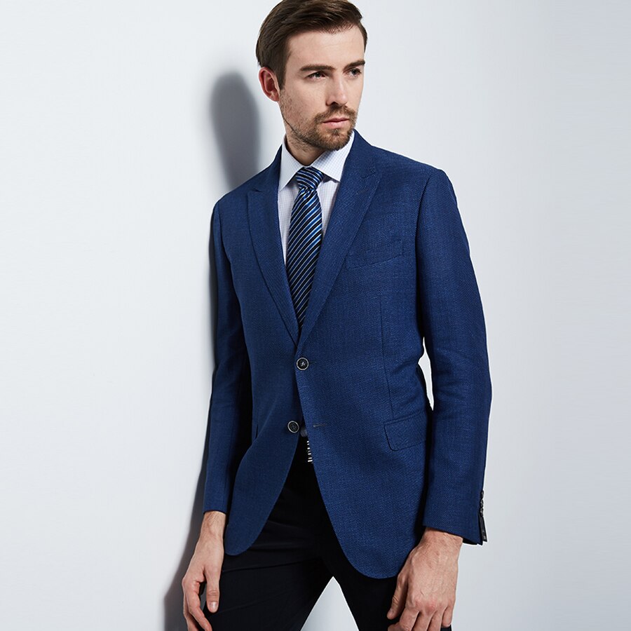 Miesten slim fit puku takki juhlapuku takki bleiseri masculino yhden napin takki hääpuvut miehille