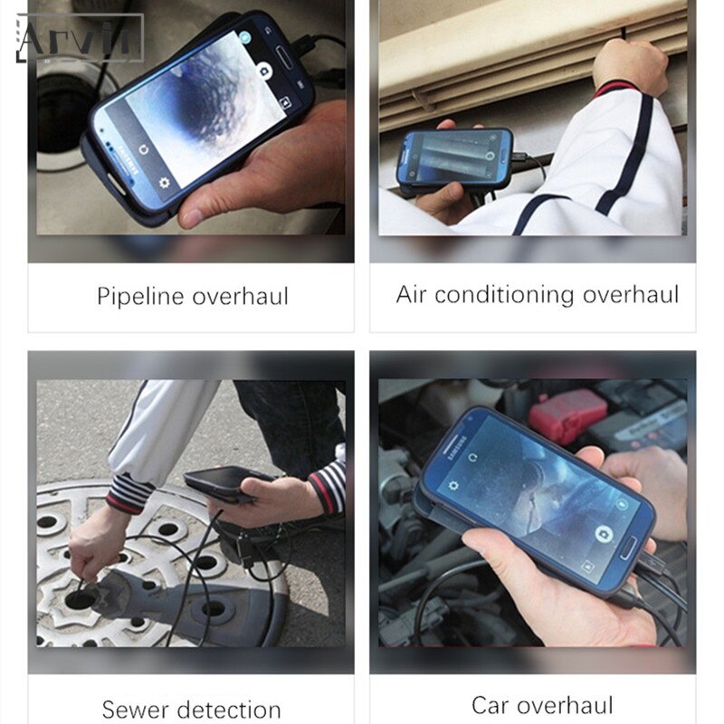 Endoscoop Camera Voor Android Telefoon Usb Flexibele Camera Endoscoop Voor Auto 'S Endoscopio Voor Mobiele Smartphone Otoscopio Endoskop