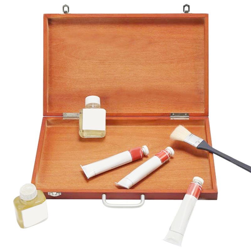 NHBR-Portable Large Painting Easel Box Fine Artist Tabletop Wooden Easel Box Portable Drawing Box Asccessories Art Supplies for