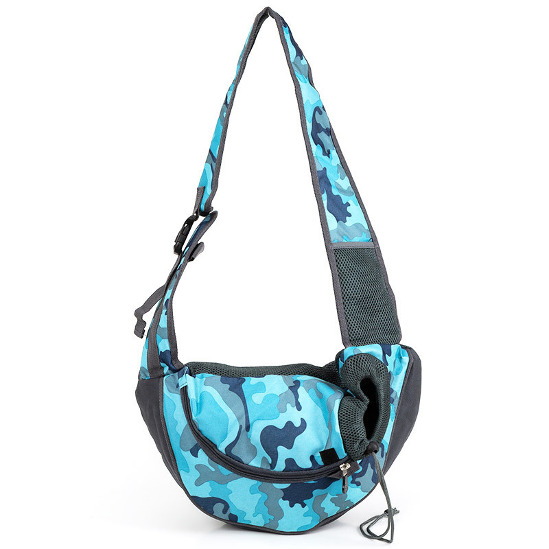 draussen Reise Haustier Katze Schlinge Tasche für Katzen Gittergewebe Atmungsaktive Katze Träger Sollte Rucksack Haustier Zubehör dla kota mochila para gato: Blau Tarnung / S-passen Pro unter 3kg