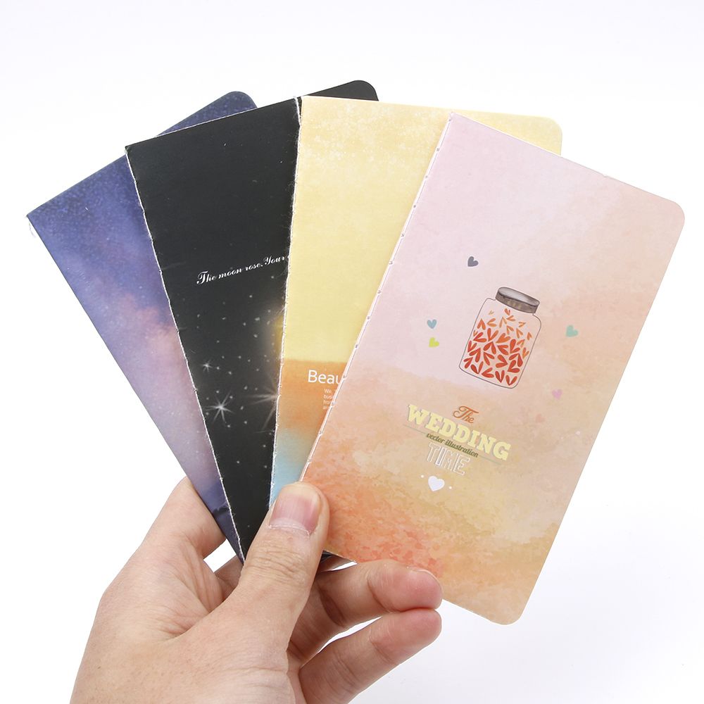 1 pc mini sød journal dagbog notesbog med foret papir vintage retro notesblok bog til børn studerende skole kontorartikler