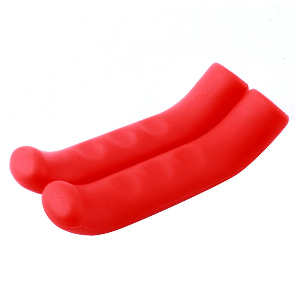 1 par de cubiertas de manillar de freno de bicicleta, funda de silicona para freno de tipo Universal, cubiertas de protección de palanca, accesorios de ciclismo: Red