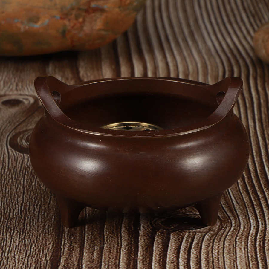 Acryl Opbergdoos Fijne Koper Wierook Houders Met Drie Benen Huishoudelijke Ambachten Boeddhistische Levert Afstandsbediening