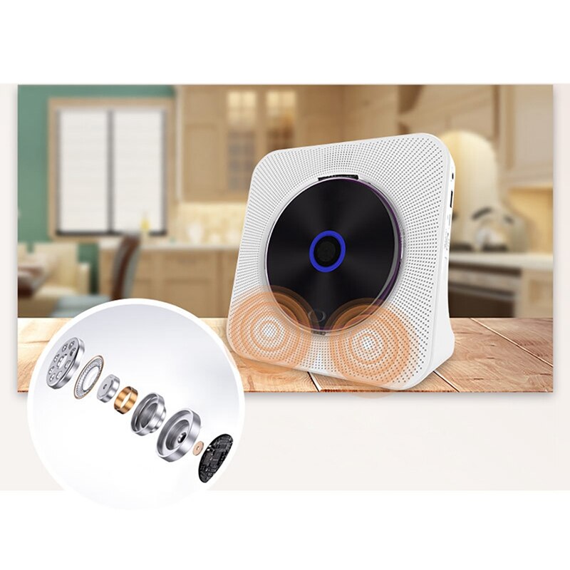 Home CD Player Bluetooth Music Disc Album Disk Portable Music Player EU Plug