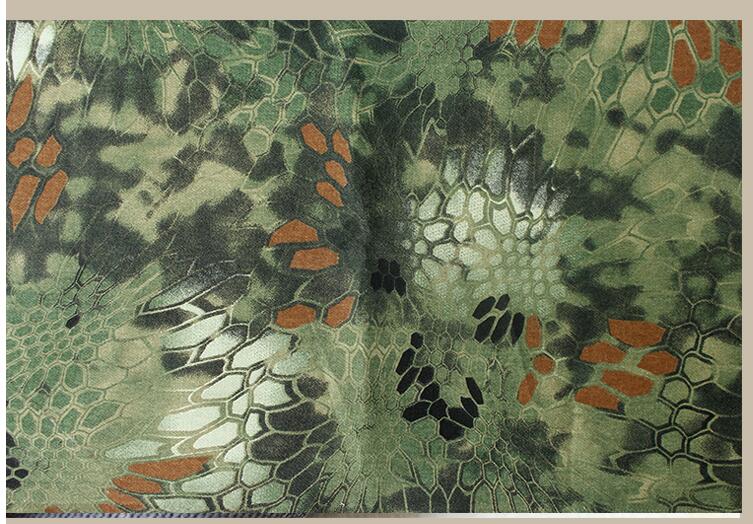 Tissu Camouflage en coton Python noir 200*150cm: green