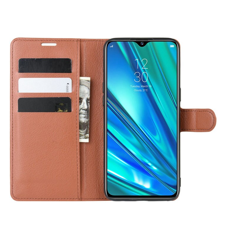 Voor Oppo Realme 5 Pro RMX1971 Flip Leather Case cover voor Realme 5 RMX1911 voor Realme Q Telefoon Cover Wallet case met Standaard