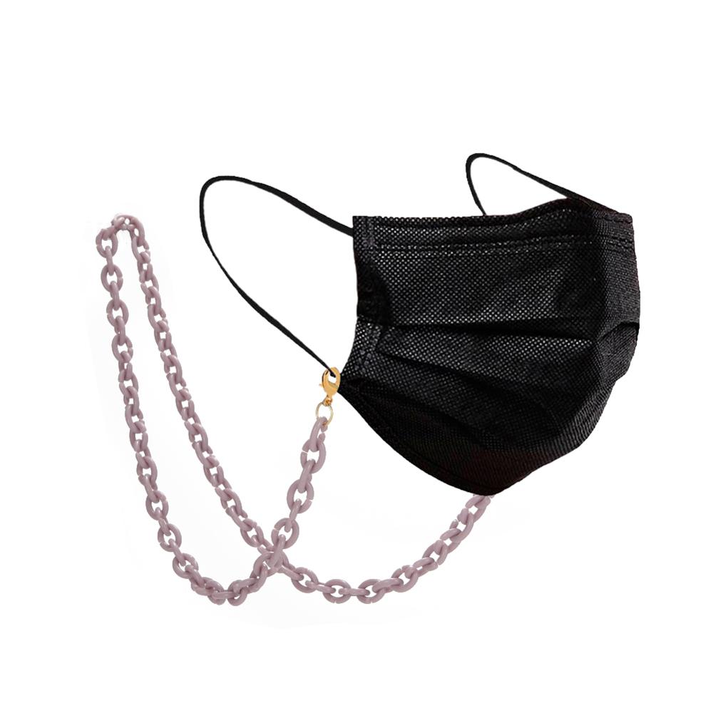 Teamer Cadena de soporte para mascarillas faciales para mujer, collar decorativo de que sujeta tu máscara alrededor de tu cuello, cadena de gafas acrílicas: purple