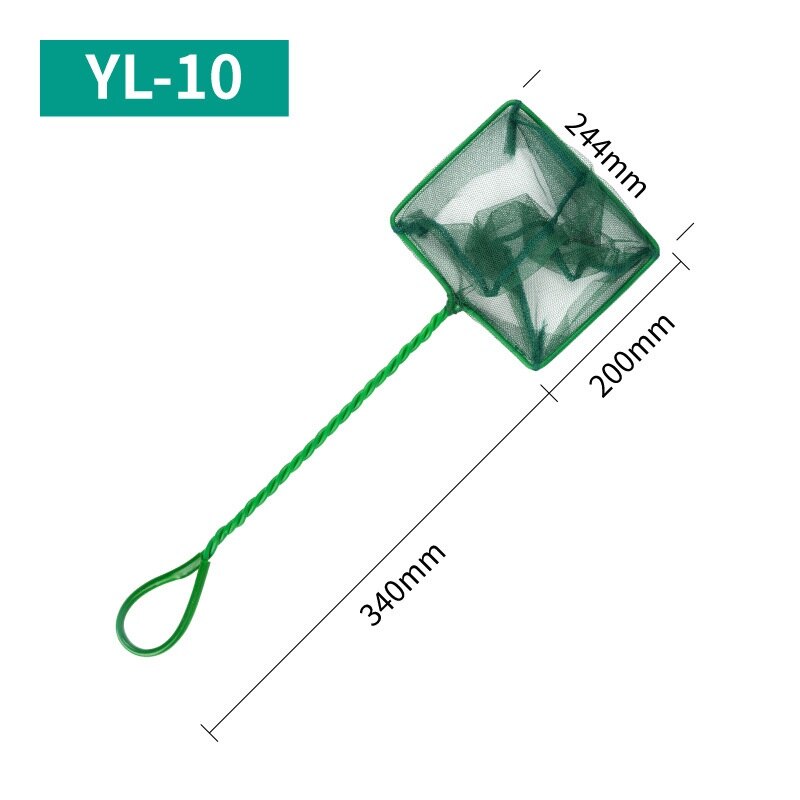 Aquarium Fish Net Fine Mesh Fishing Landing Net Fish Catch Nets Long Handle Fish Floating Objects Cleaning Tool: 54cm