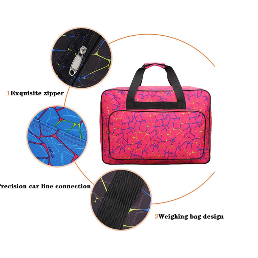 Bolsa para máquina de coser de gran capacidad Unisex, bolso de almacenamiento portátil de viaje, contenedor multifuncional, herramientas de tejer a mano, bolsas de ganchillo
