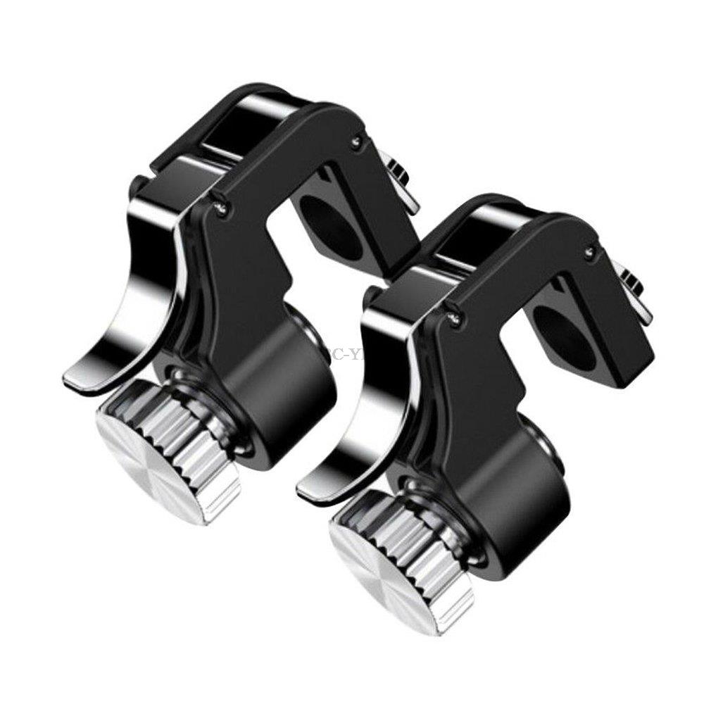 2 Stuks Metalen Smart Telefoon Mobiele Gaming Trigger Joystick Voor Pubg Mobiele Gamepad Fire Knop Doel Sleutel L1R1 Shooter Pubg controller