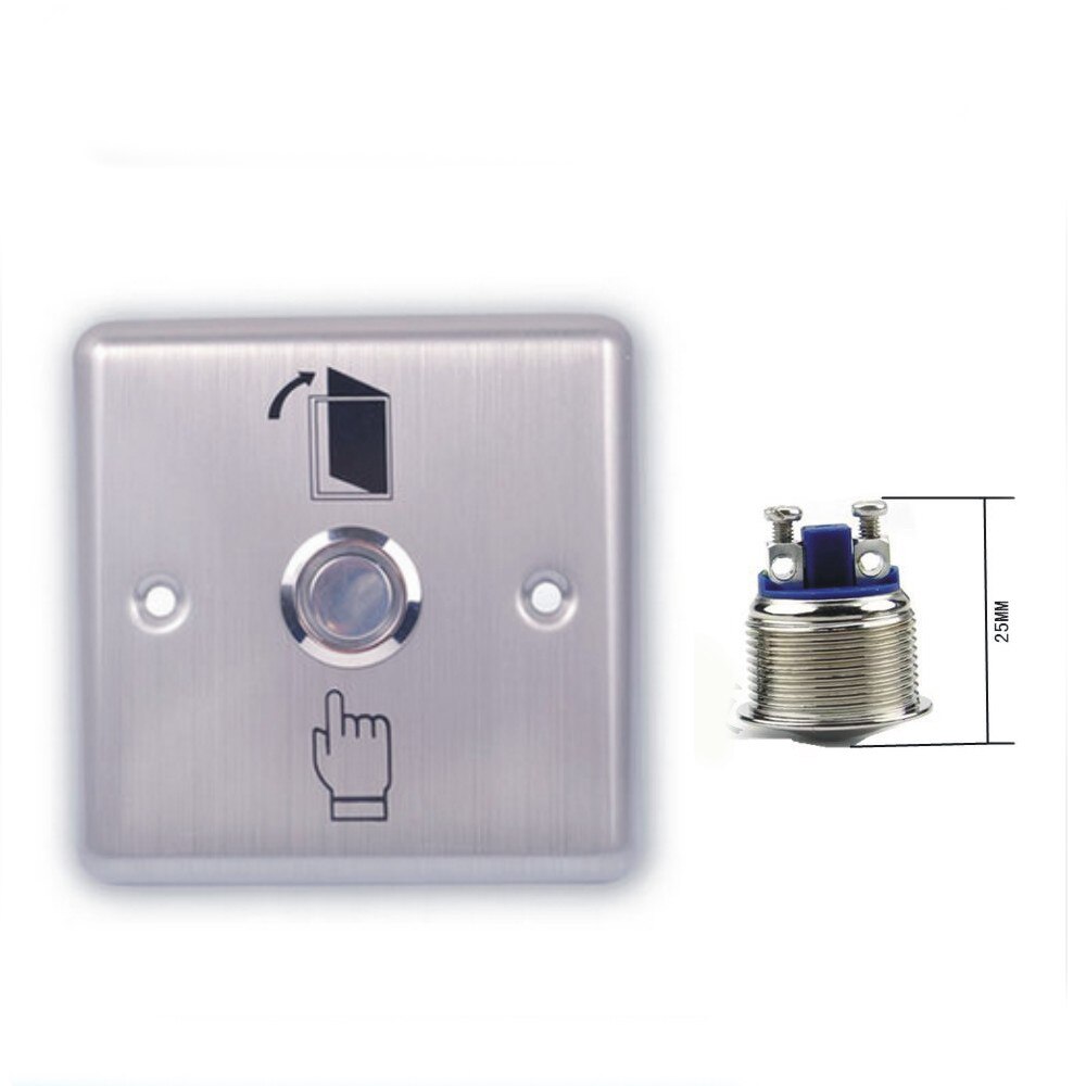 Push Exit button for door Access control,Stainless Steel material for access control system: Type B