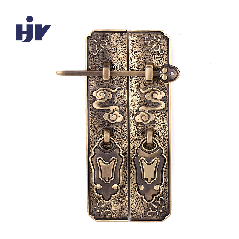 Antieke Bronzen Kabinet Handles Chinese Stijl Vintage Lock Catch Meubels Deurklink Lade Deurknoppen Pulls Furniture Hardware