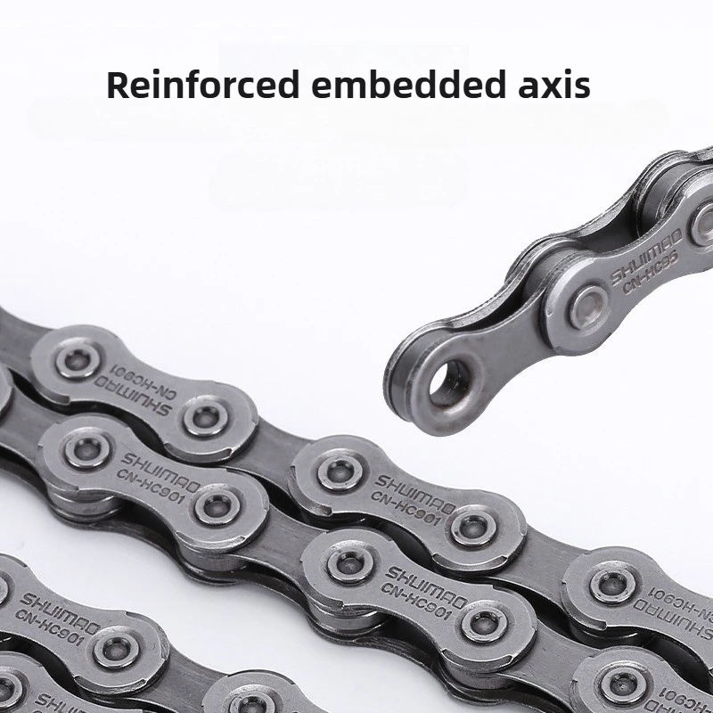 Cadena de bicicleta de 6/7/8/9/10/11 velocidades, 10v, 11v, 12v, 116/126L, cadenas originales para bicicleta de montaña, piezas de bicicleta