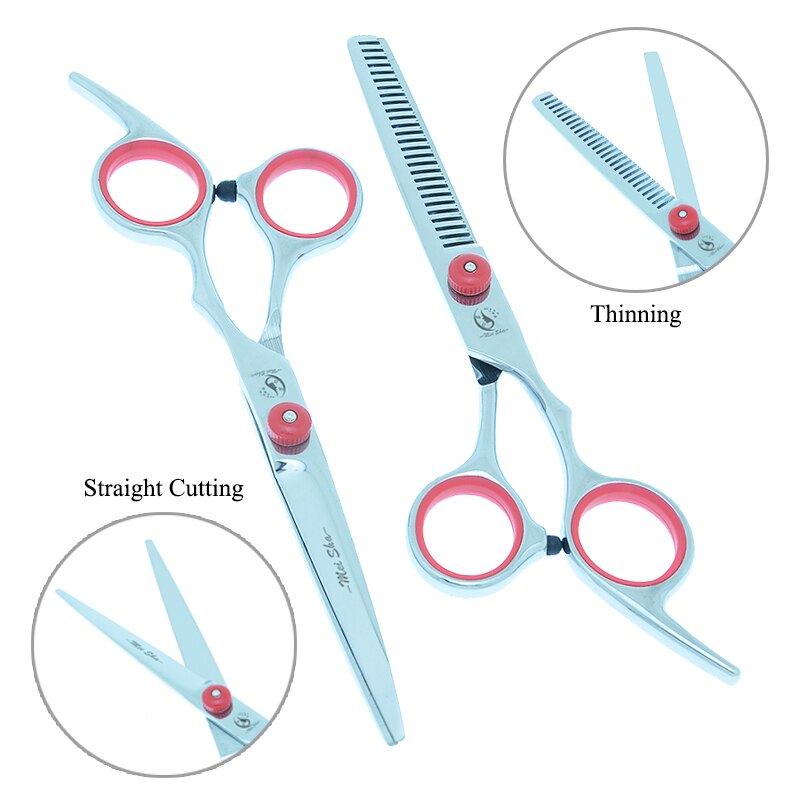 Meisha 6 inch Pet Grooming Scissors Dog Fur Clipper Straight Thinning Curved Shears Puppy Styling Tools B0001A