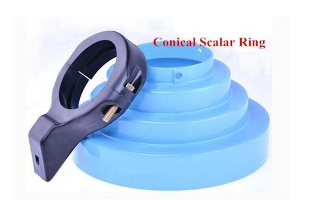 Special high-efficiency Conical Scalar Ring with 65MM diameter for Ku antenna receiving c-band