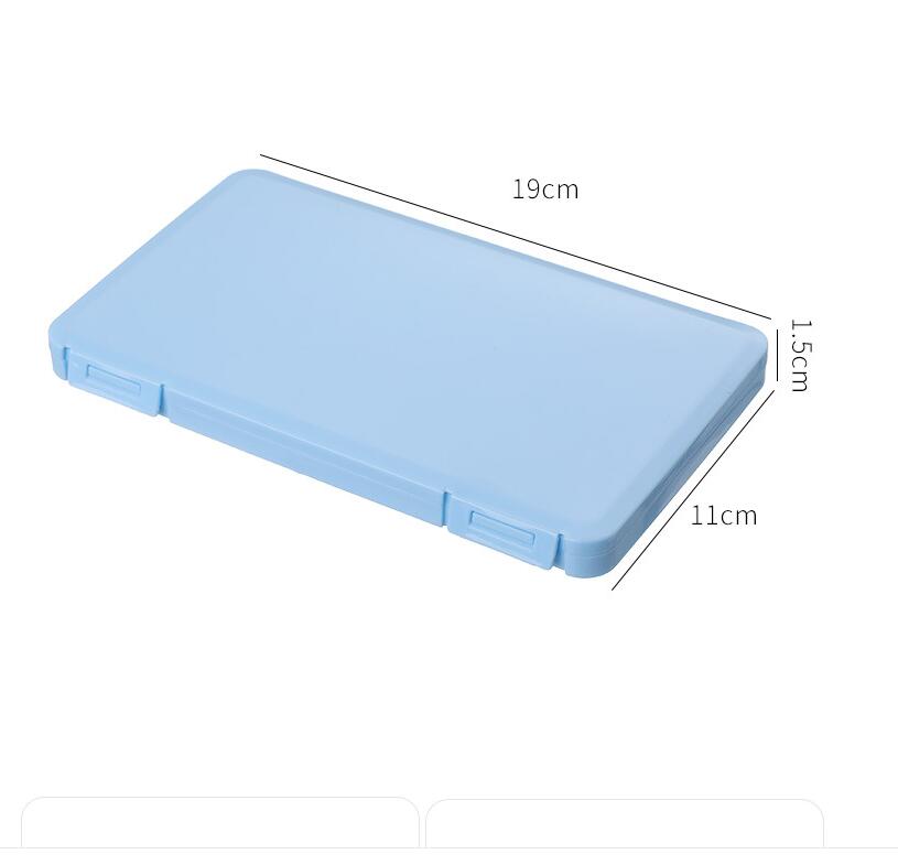 PP cajas de almacenamiento para mascarillas de estudiantes, a prueba de polvo, soporte portátil para mascarilla a prueba de humedad, funda para mascarilla portátil