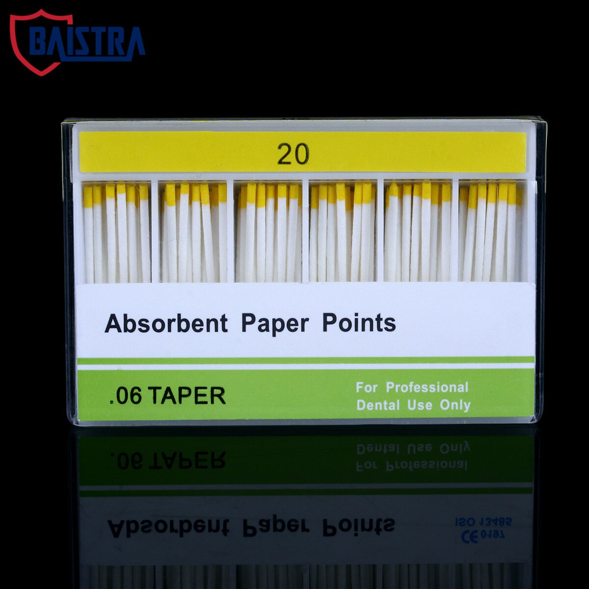 100pcs/Pack Dental Absorbent Paper Points Taper 0.06 Size 15# 20# 25# 30# 35# 40# 15-40#: Size 20