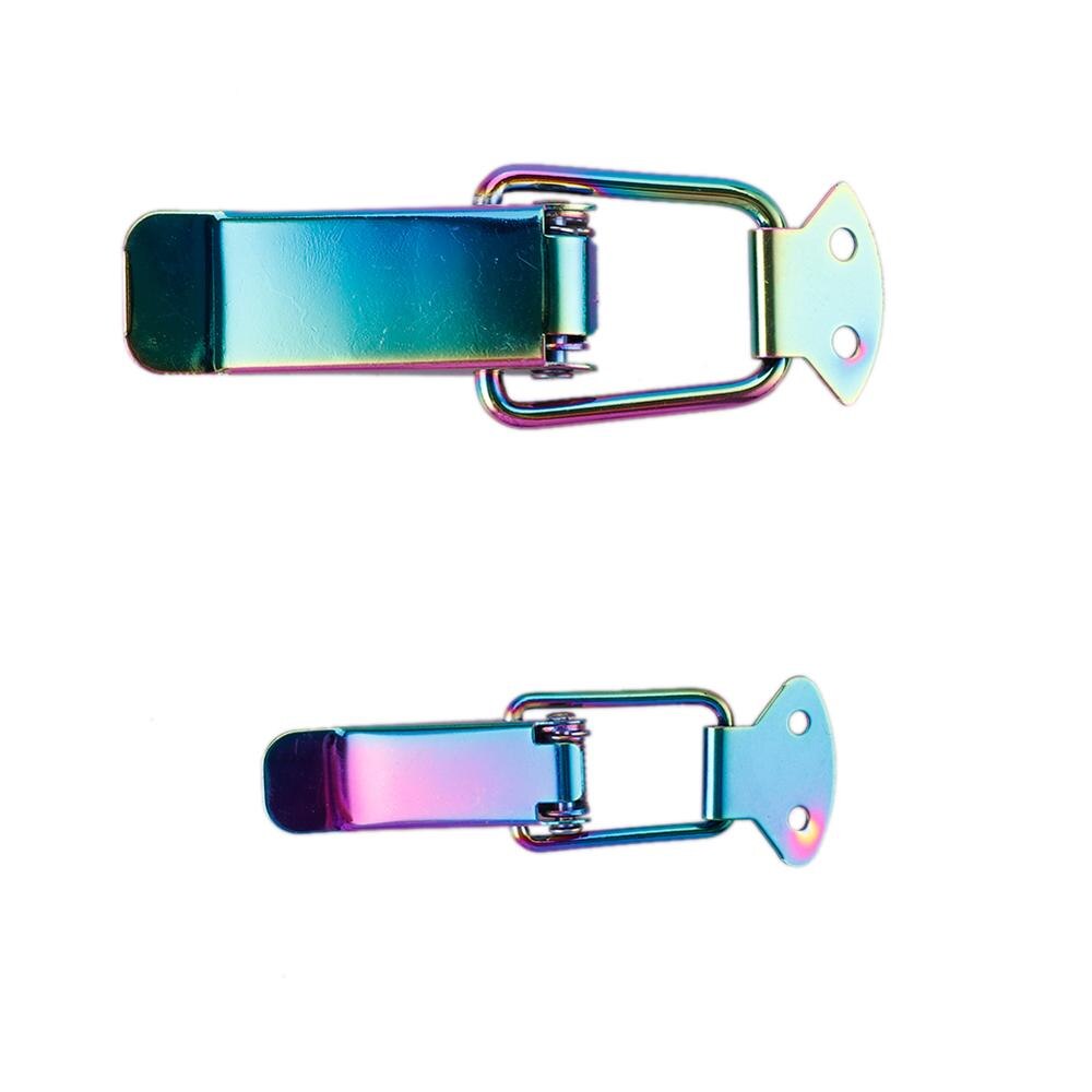 2Pcs Colorful Bumper Security Hook Lock Clip Kit Clip Hasp For Racing Car Truck Hood Quick Release Fasteners