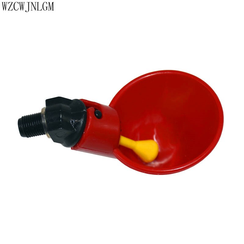 Automatic Quail Drinker Chicken Waterer Bowl With Yellow Nipple Farm poultry drinking water system 4pcs