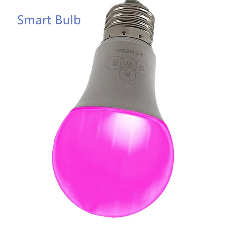 Smart Bulb Wifi RGBW Bluetooth 4.0 Dimbare E27 LED Lamp Gloeilamp Werkt, Android Google, IOS APP Remote muziek Controle