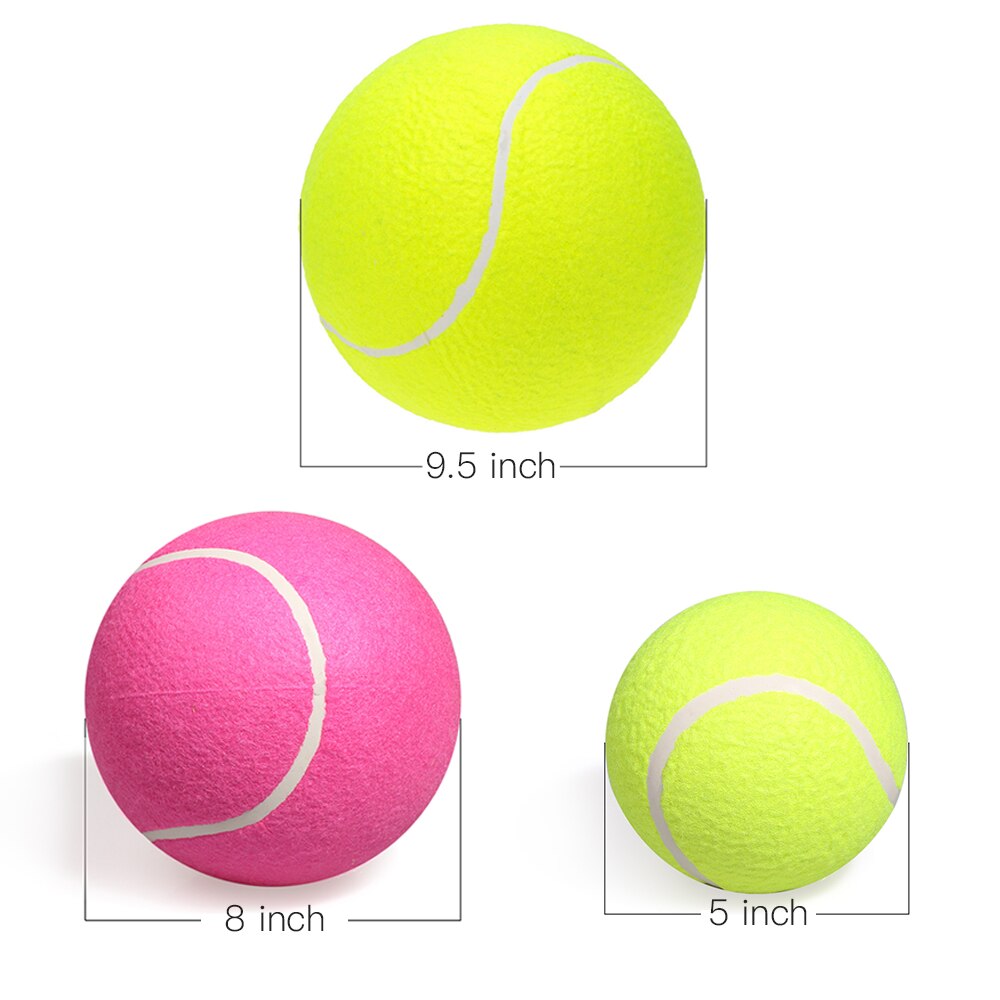9.5" Oversize Giant Tennis Ball for Children Adult Durable Training Ball Clubs School Training Rubber Tennis Ball