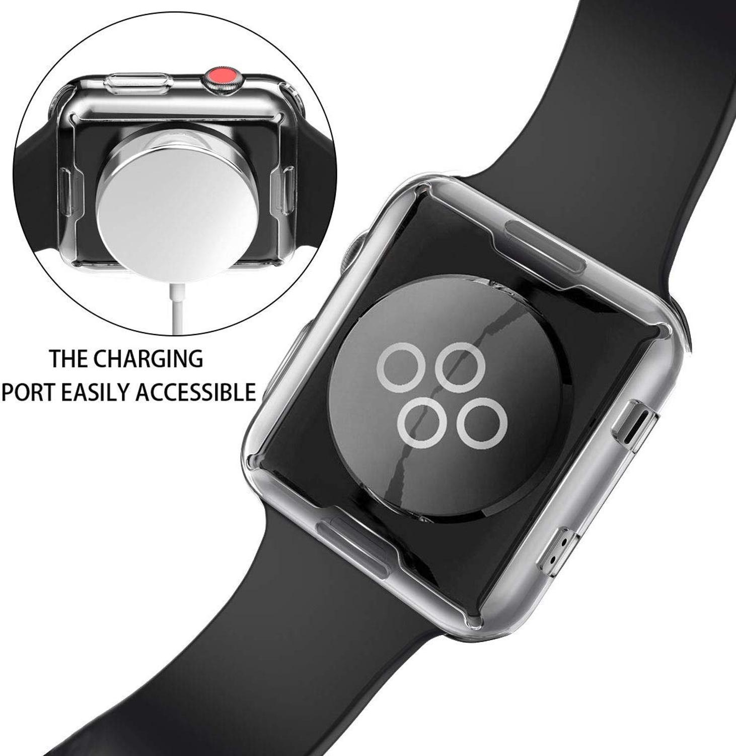 Voor apple watch series 5/4/3/2/1 hoesje voor apple watch screenprotector algemene beschermhoes voor i watch 38mm 40mm 42mm 44mm