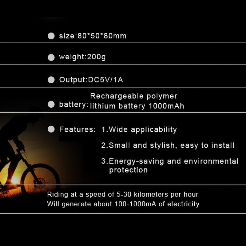 Fiets Elektrische Generator Fietsen Dynamo Dual Usb Interface Lader Voor Telefoon Power Bank Fietsen Scooter Onderdelen Accessoires