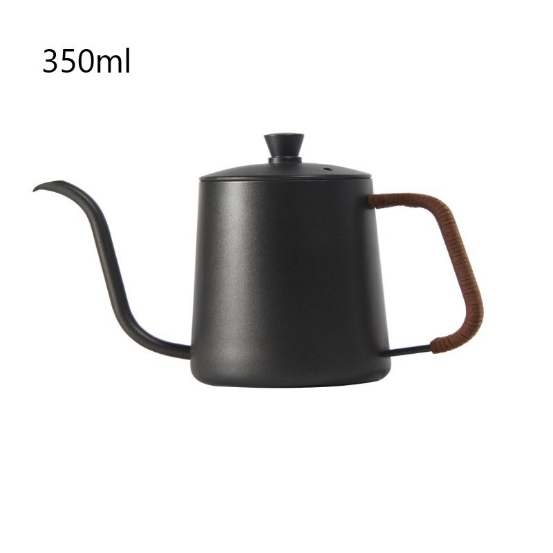 Stainless Steel Coffee Tea Pot Hand-punched Pot Long Mouth Covered Bubble Pot Spout Kettle Hand Drip Kettle Thin Mouth: type2