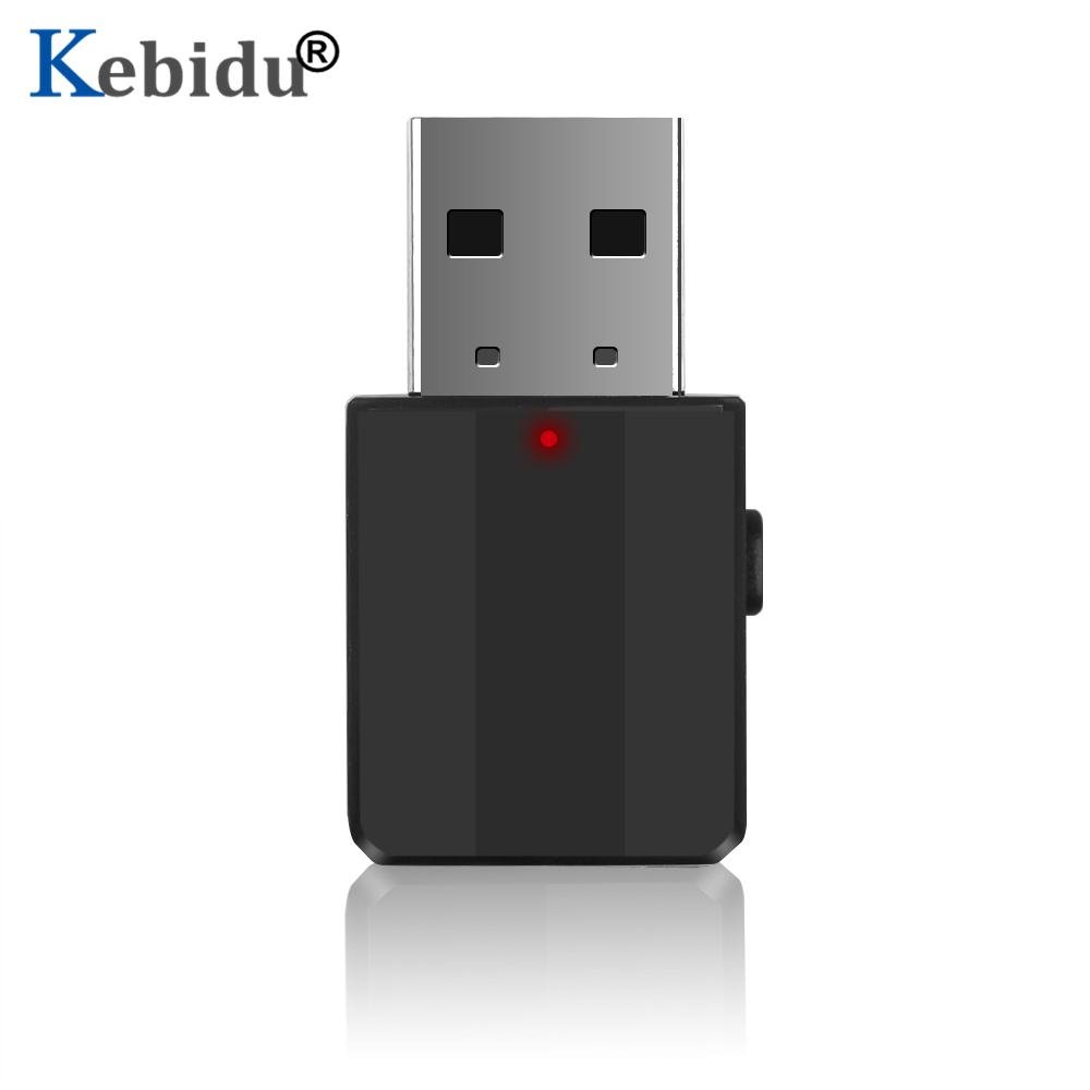 Kebidu Bluetooth Audio Adapter V5.0 Mini Stereo AUX RCA USB 3.5mm Jack Ontvanger Zender Voor TV PC Auto Speaker