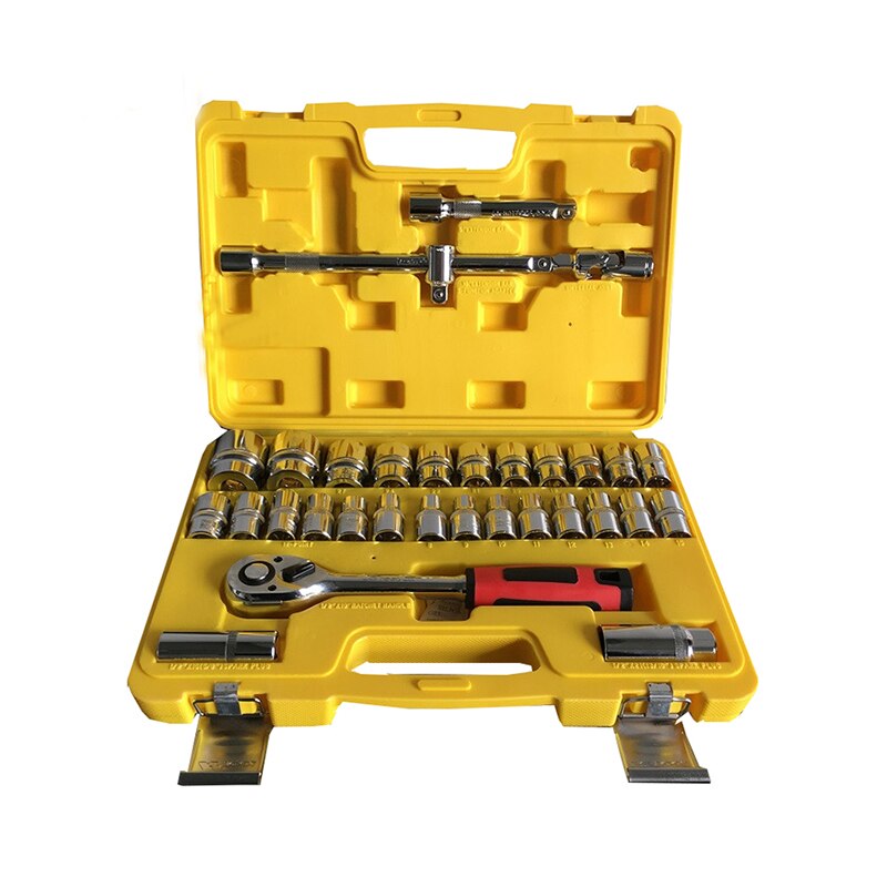 Auto Kit Household Combination Tools Ratchet Wrenches Set Batch Head Pawl Socket Spanner Ratchet Handle Car Maintenance Tool