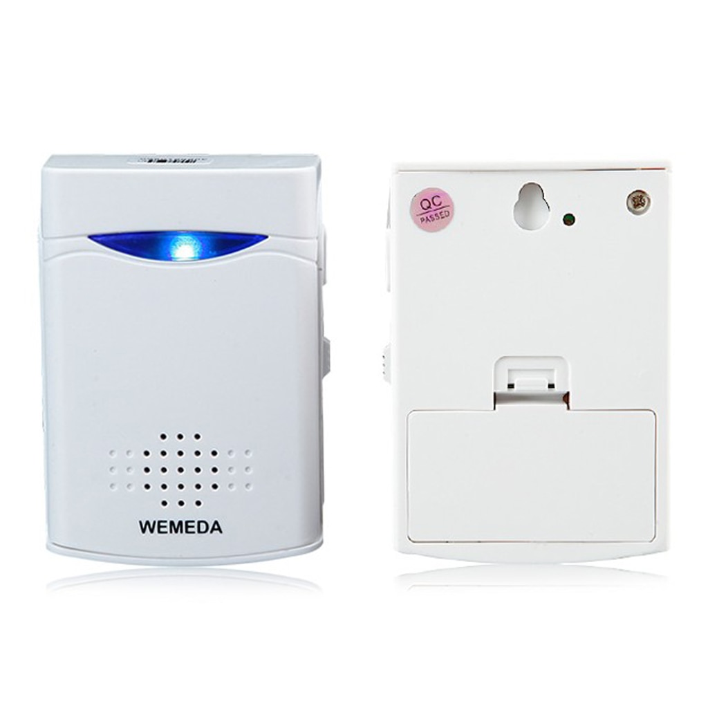 Battery Powered Wireless Doorbell Push Button Doorbell Ring for Home Security Access
