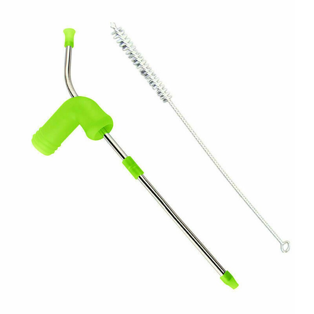 Beer Drinking Snorkel Three Way Pipe T Branch Pipe Double Bottle Drinker Connector For Parties Birthdays Kitchen Bar Drinker: 08