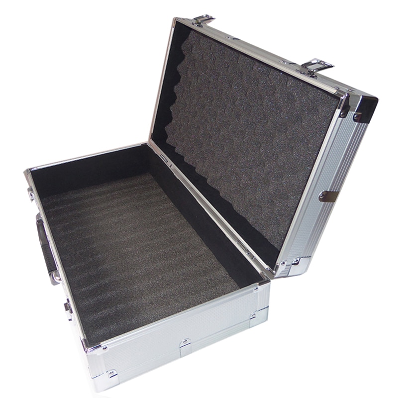 515x285x150mm Aluminum Tool Case Suitcase Toolbox File Box Impact Resistant Safety Case Equipment Camera Case with Foam