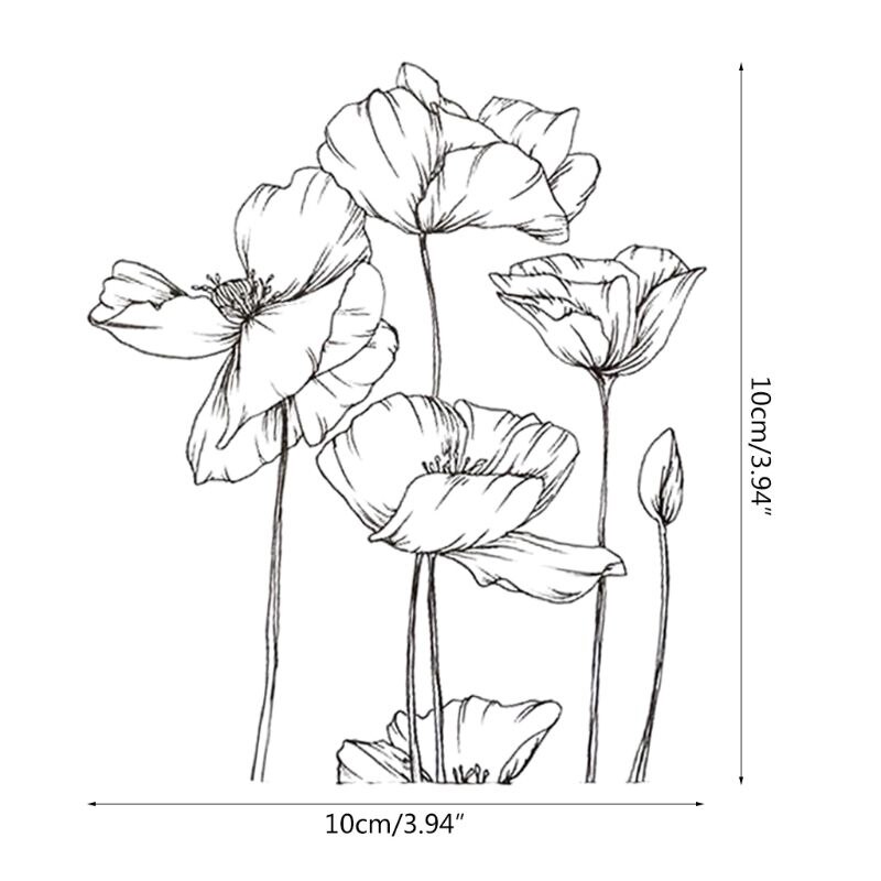 Lotusblomst silikone klar segl stempel gør-det-selv scrapbog stempler prægning fotoalbum dekoration papir kort kunsthåndværk
