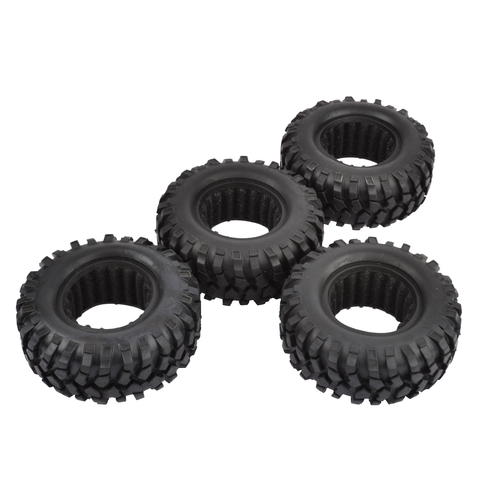 4pcs 96mm 1.9 inch Rubber Rocks Tyres / Wheel Tires for Axial SCX10 D90 Tamiya CC01 1:10 RC Rock Crawler