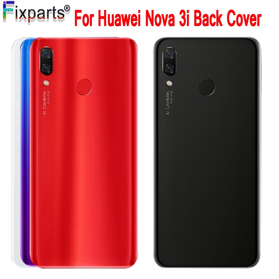 For Huawei Nova 3i Battery Cover Back Glass Nova 3i Rear Battery Door Housing Case For Huawei P Smart Plus Battery Cover