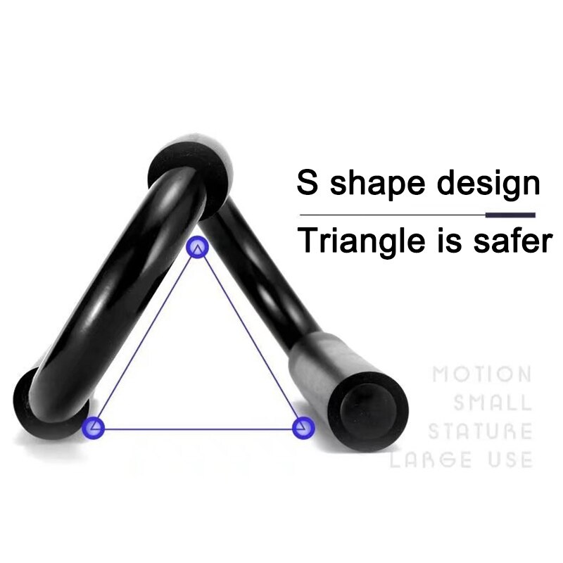 Soportes para flexiones de brazo en forma de S para casa, flexiones de ejercicio, musculación, entrenamiento muscular, Gimnasio