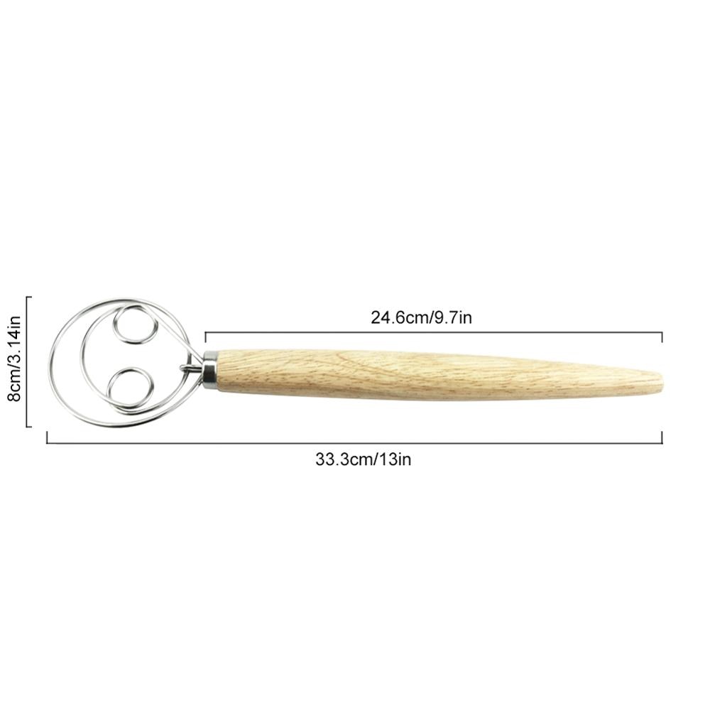 13 "mieszalnik robić mąki duńskie ciasto trzepaczka holenderskie urządzenie robić mieszania ciasta na chleb drewniany uchwyt duńskie ciasto haki robić pieczenia zrobienie Stiring materiały eksploatacyjne