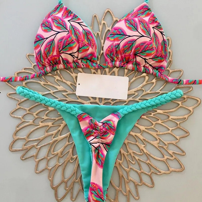 Sexy femmes Bikini plage maillot de bain deux pièces ensemble: L / Black