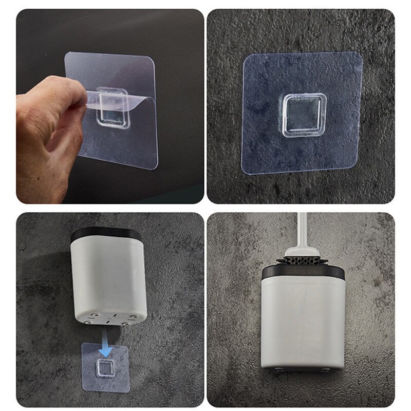 Silicone Brosse De Toilette Wc Mural Plat Tête Brosse de Nettoyage Brosse de Toilette Set De Support Outil Propre Durable Accessoire De Salle De Bain