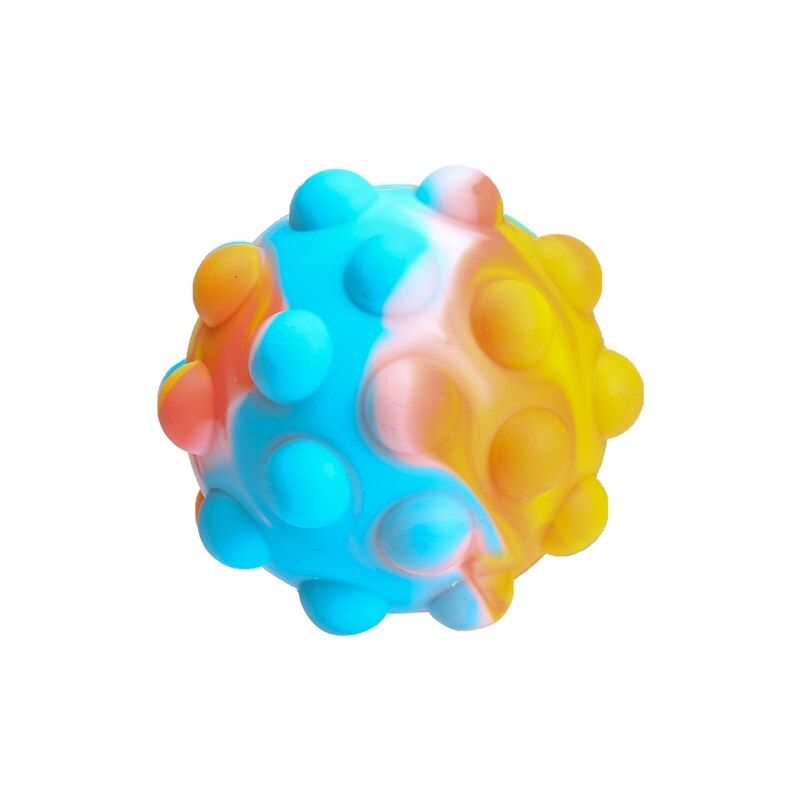 Nuovo arcobaleno Silicone pop palla decompressione Fidget giocattolo irritabilità sollievo spremere Mini palle autismo diversione giocattolo relax: 4