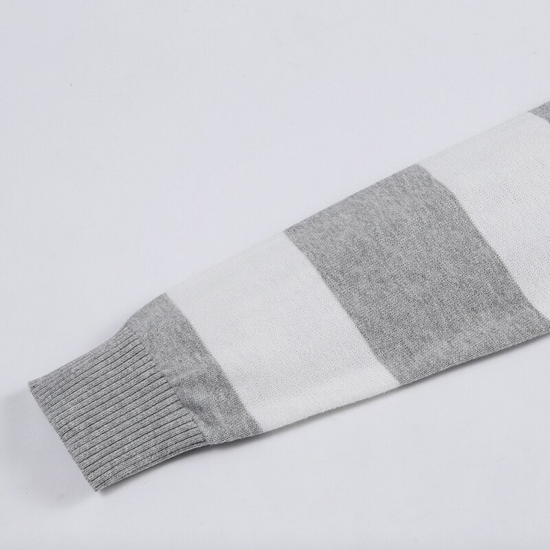 Automne hiver vêtements hommes tricoté pull rayures épaisses Slim Fit pull hommes 100% coton o-cou chandails pour hommes