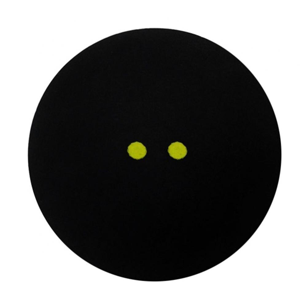 1pcs Squash Ball Two-Yellow Dots Low Speed Sports Rubber Balls Player Competition squash for Training Accessories: Default Title