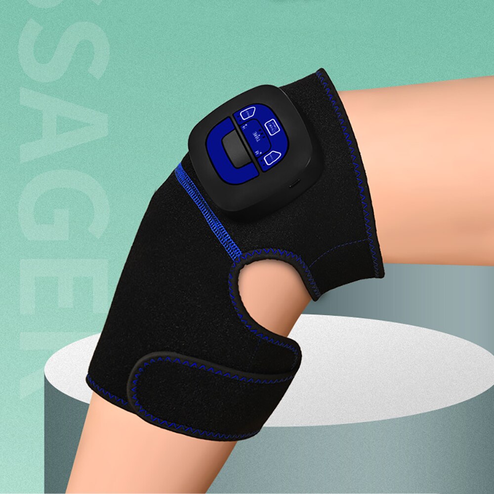 Electric Knee Massager Knee Joint Physiotherapy Heating Knee Pad Massager Knee Pad Vibration Massage Pain Relief Health Care: Default Title