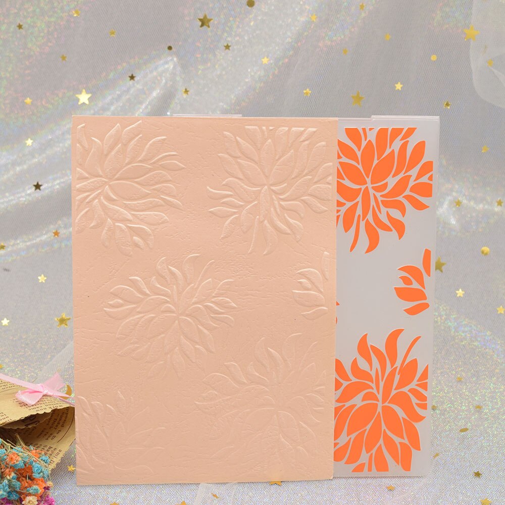 3D Flowers Embossing Folders for DIY Scrapbooking Paper Card Making Craft Plastic Embossing Template Stencil