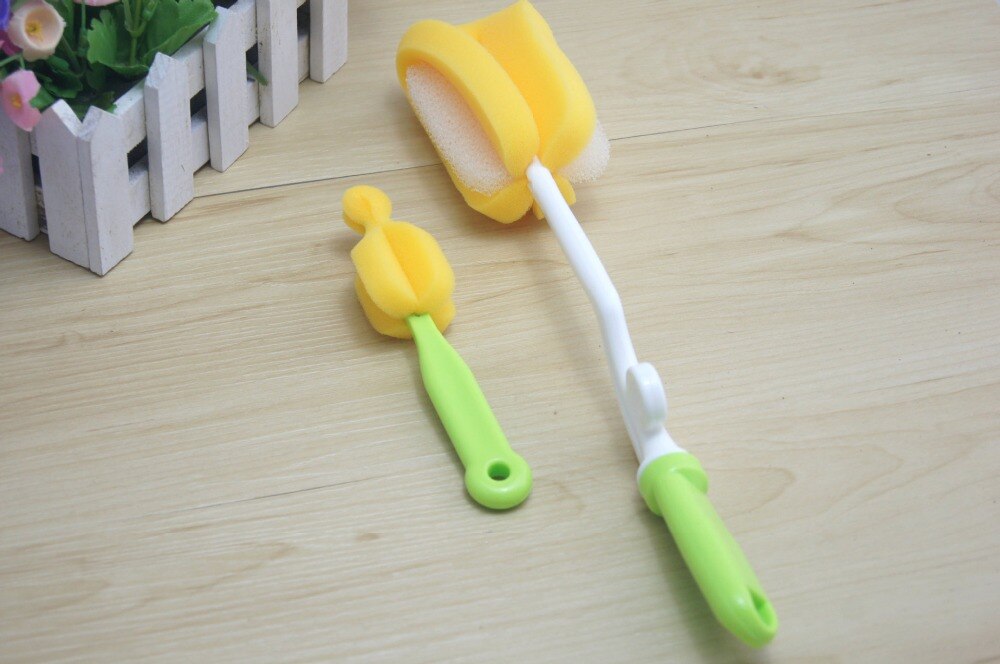 2 set fles Borstel Fles Tepel Theepot Nozzle Uitloop Borstel Babyfles Borstel babyvoeding levert Fles Brus