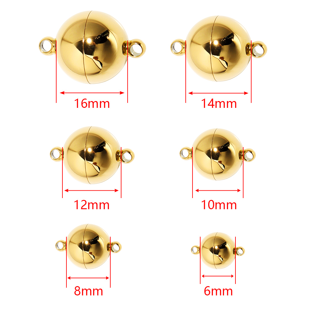 2 pz/lotto fermagli magnetici forti in acciaio inossidabile per la creazione di gioielli connettori con chiusura magnetica accessori per collane braccialetto fai da te